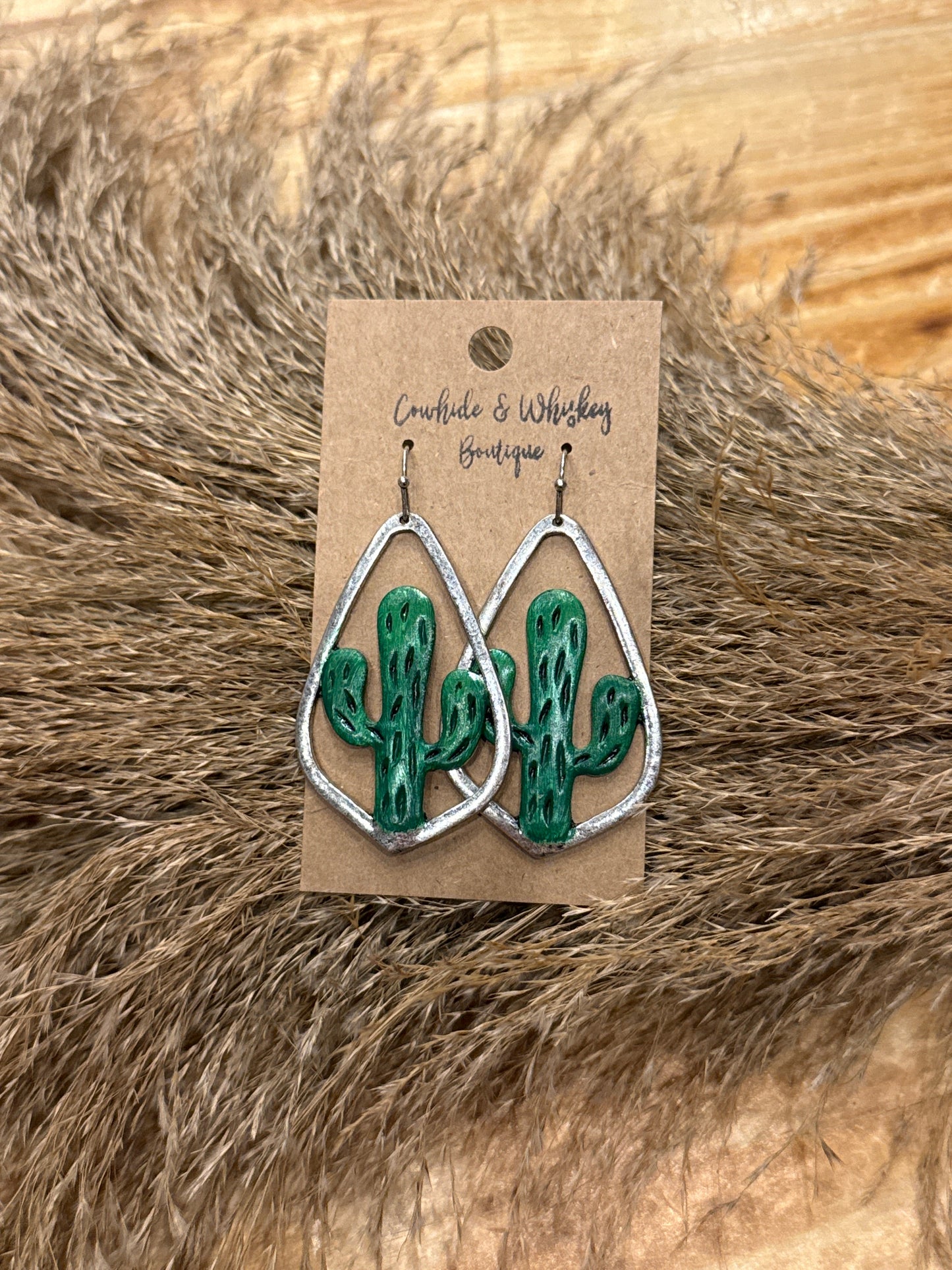 Green Cactus - Earrings