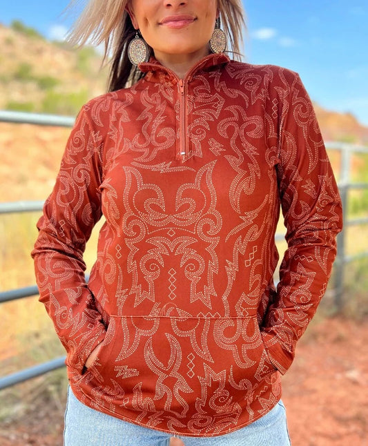 The Rustic Ranch - Quarter Zip Pullover