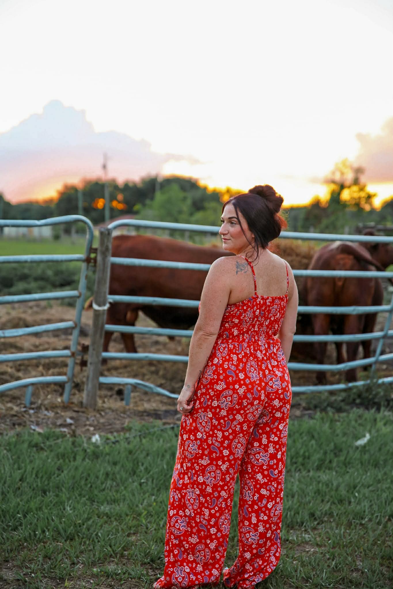 Miss Red White & Blue – Paisley Jumpsuit