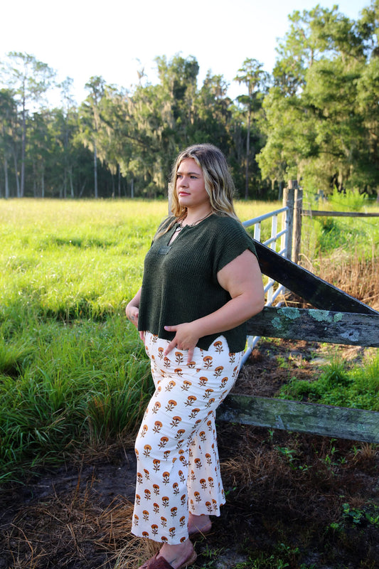 Autumn Wishes – Cream Dandelion Pants