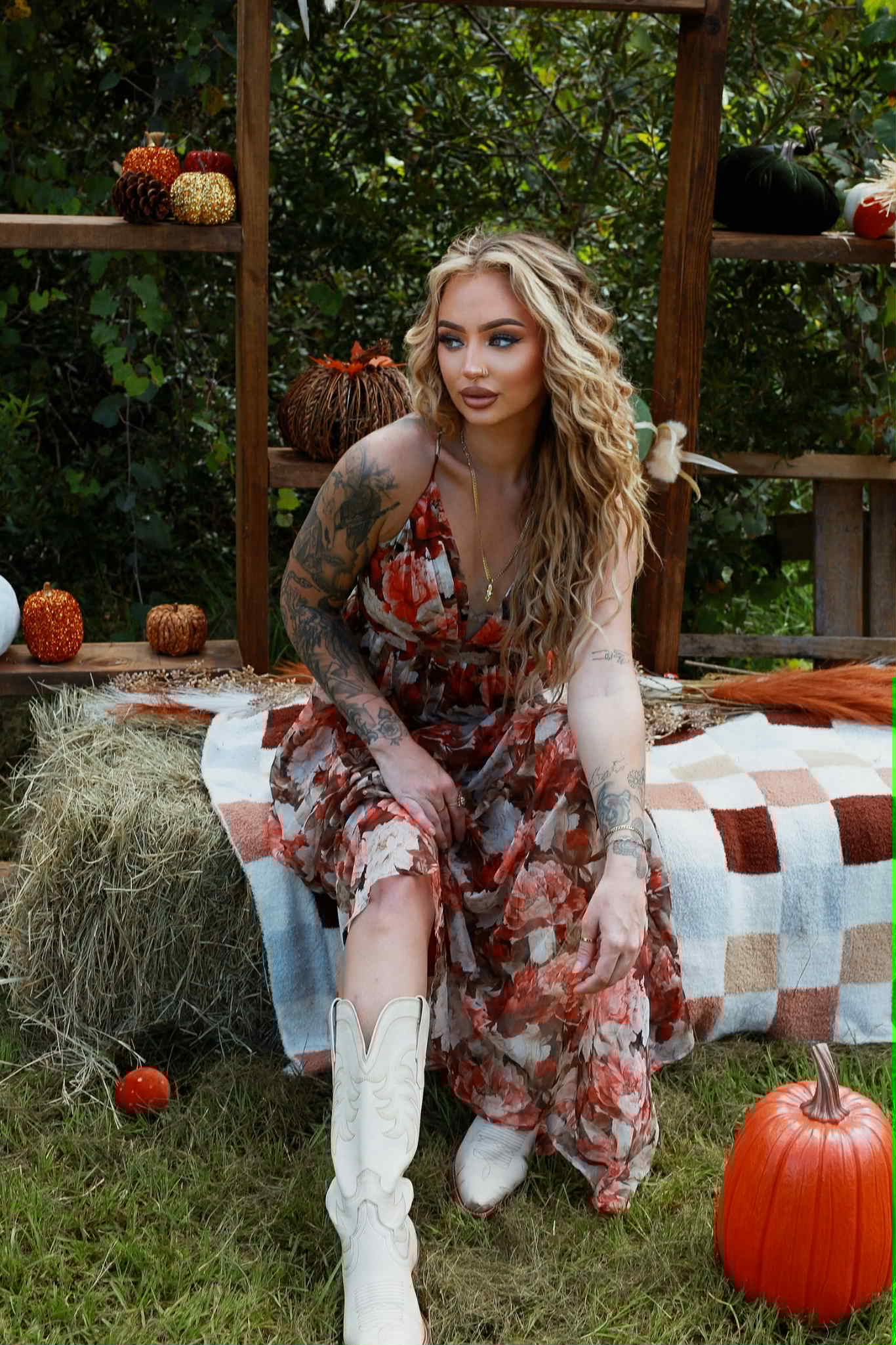 Falling Floral - Maxi Dress