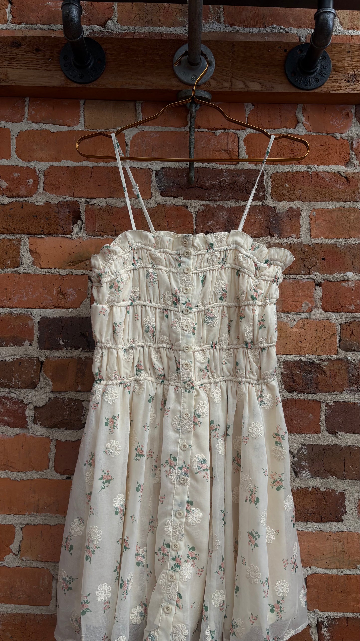 Garden Veil – Mini Ruffle Dress
