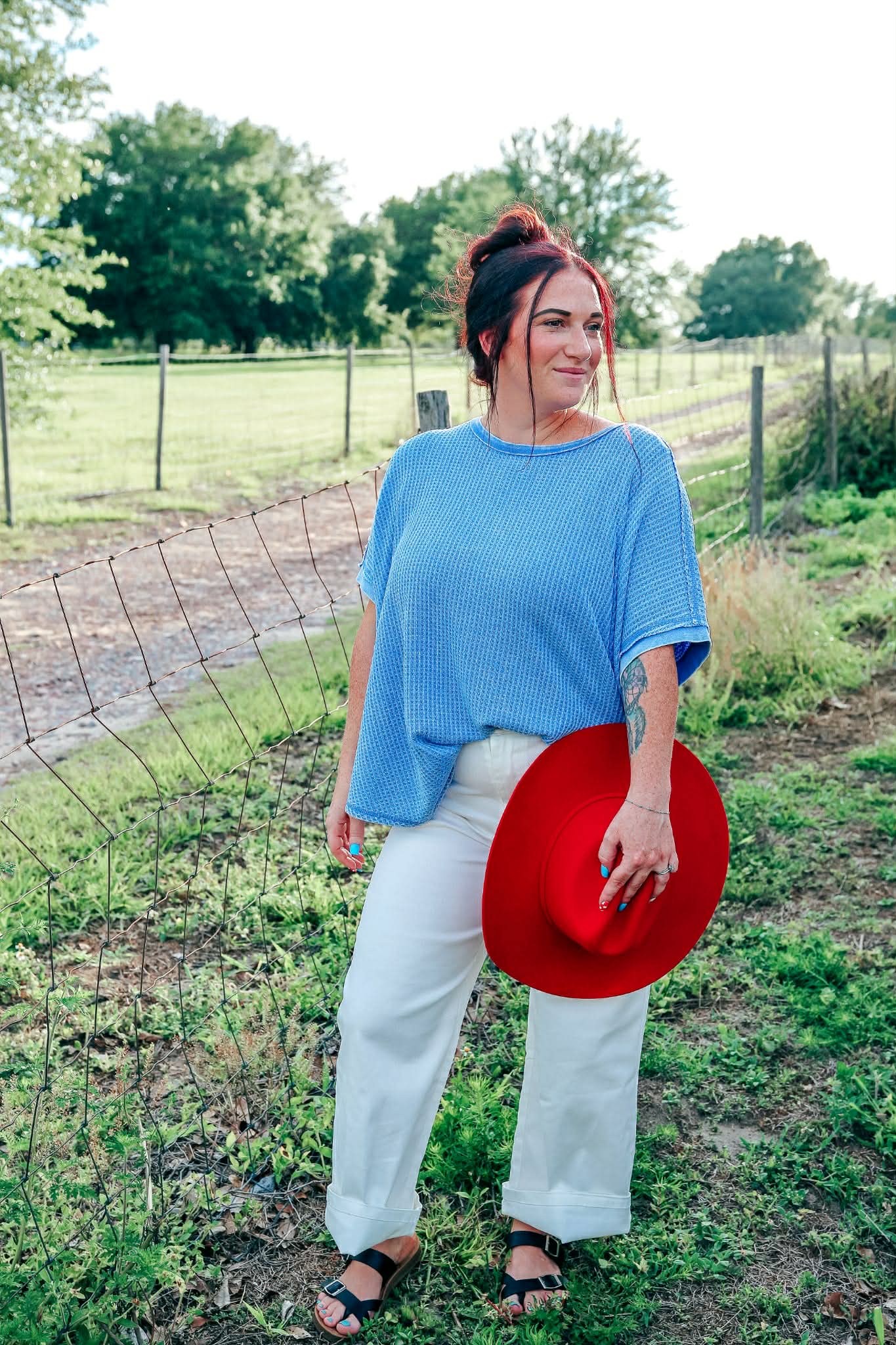 Made in America – Blue Mineral Washed Tee