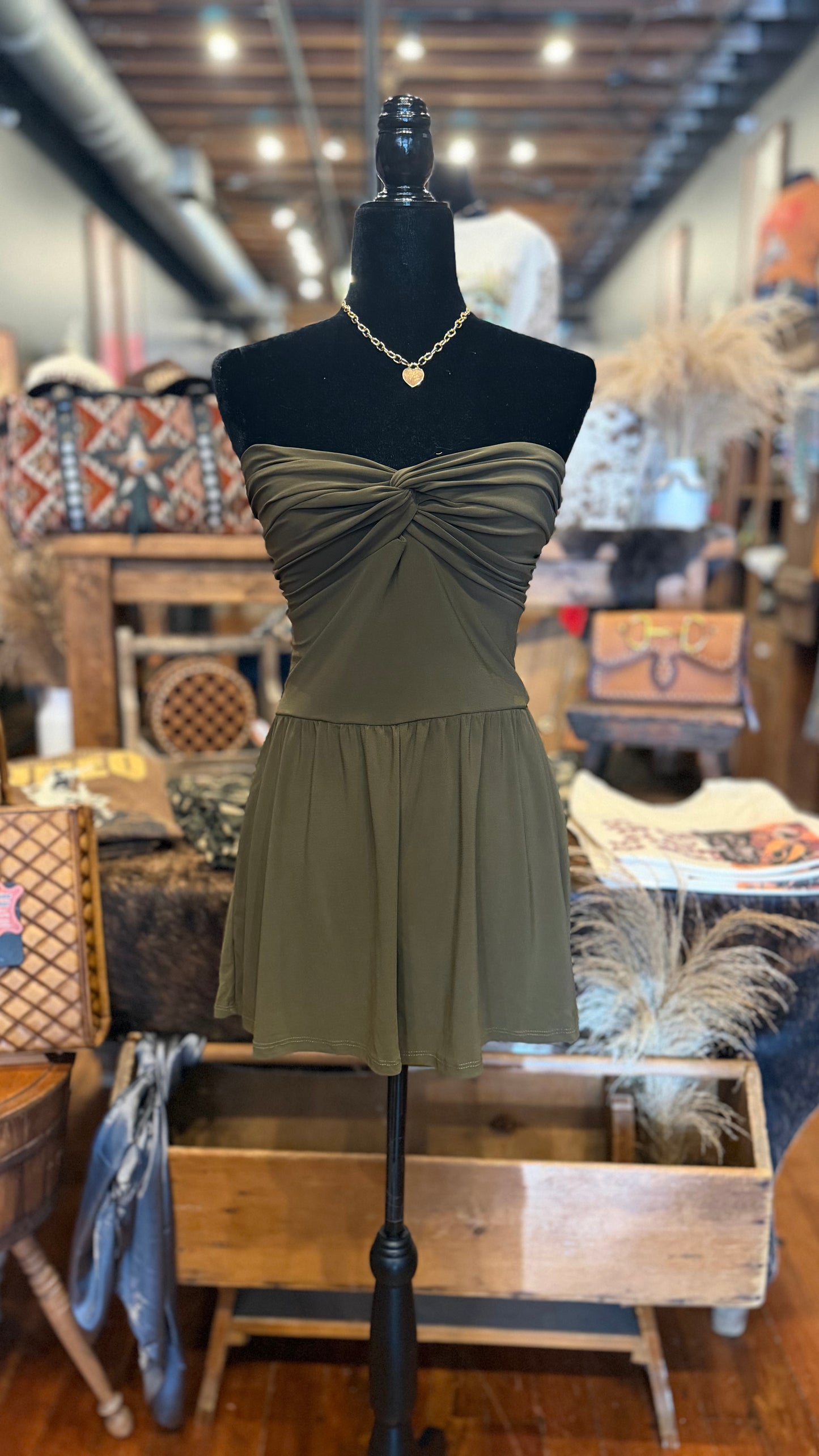 Simply Twisted – Olive Romper