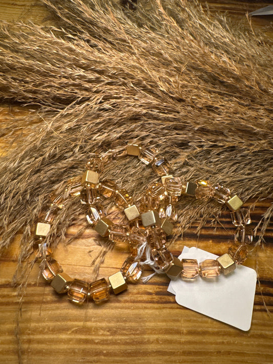 Blush Cube - Bracelet Set