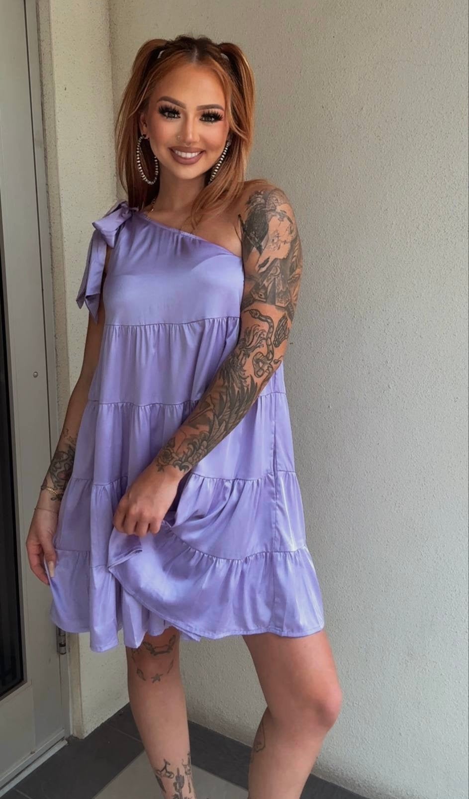 Lavender Lush - Mini Dress