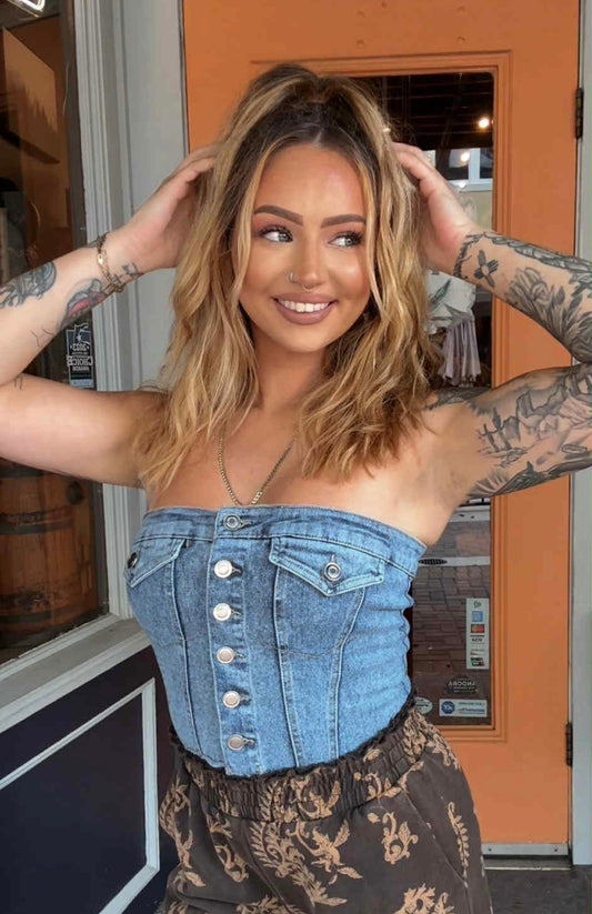 Darlin' In Denim - Denim Top