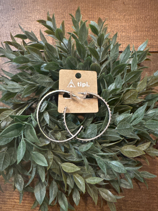 Pearl Crusted Hoops - Earrings