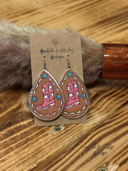 Pink Boot Pop - Earrings