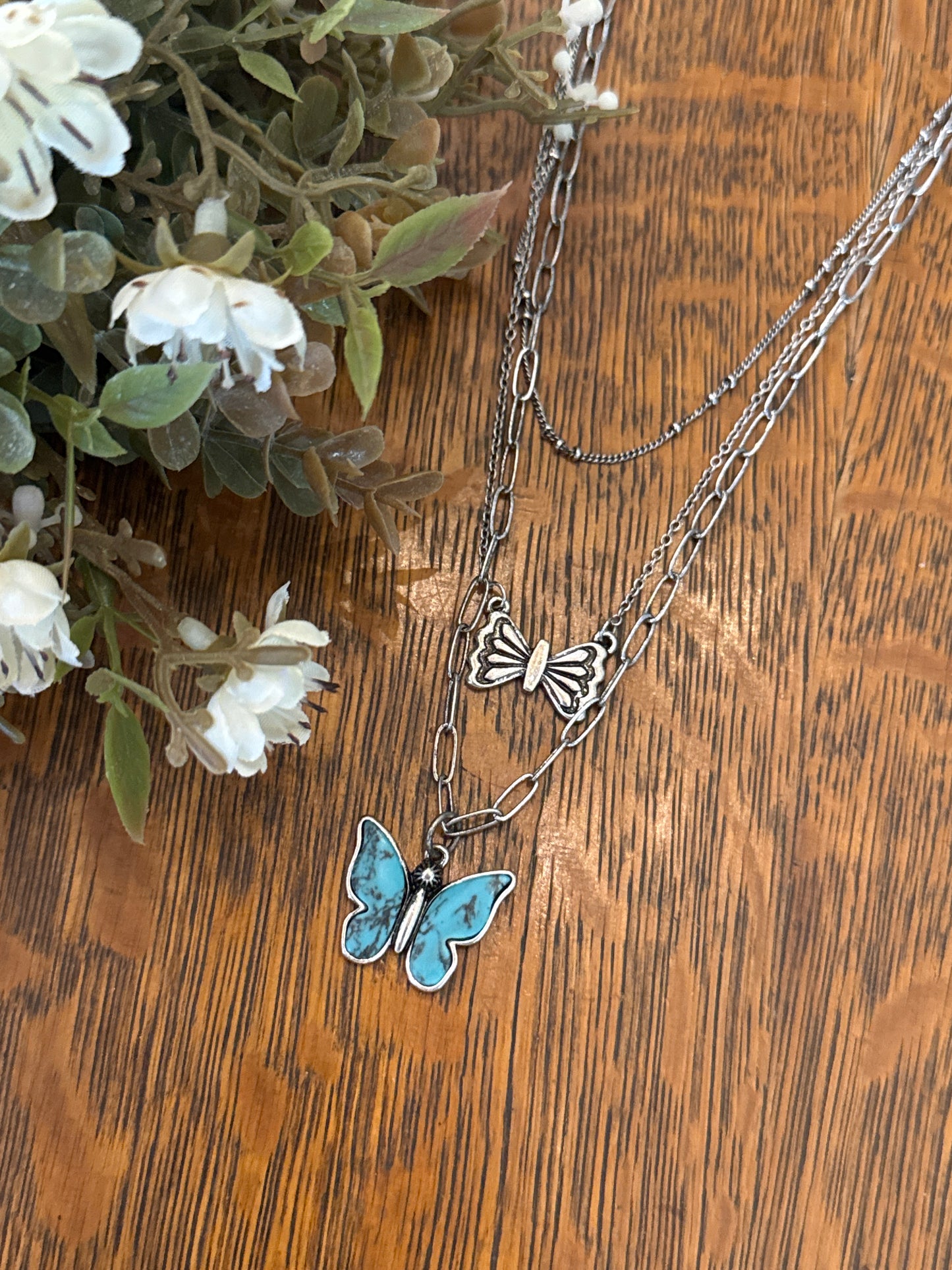 Buttery Fly & Bowties - Necklace