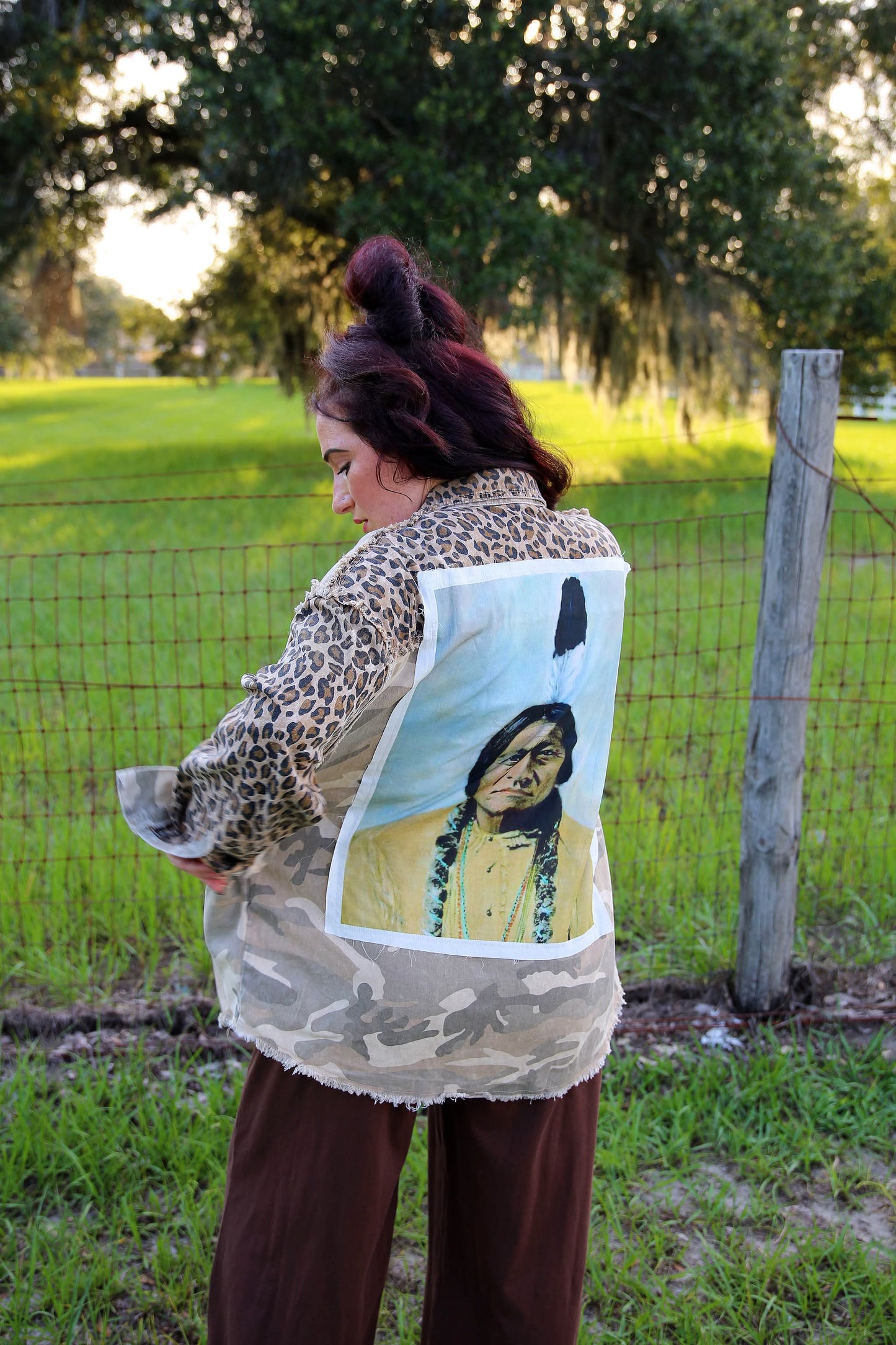 Legends of the West – Camo-Cheetah Patch Shacket