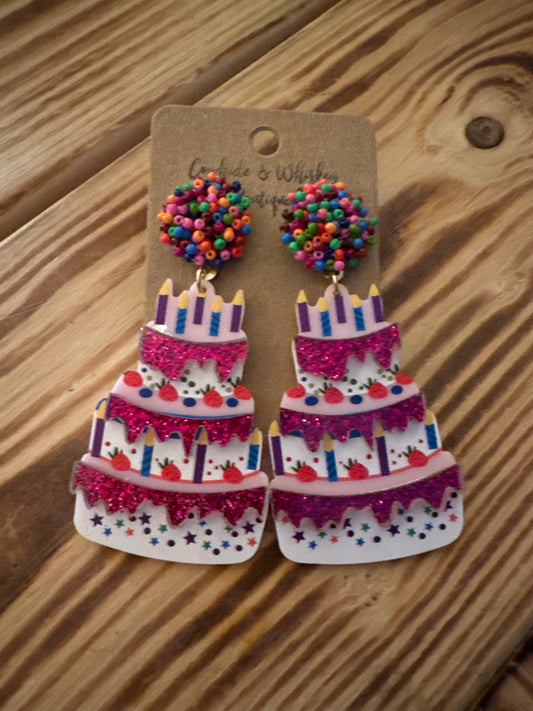 Glitter Cake - Earrings