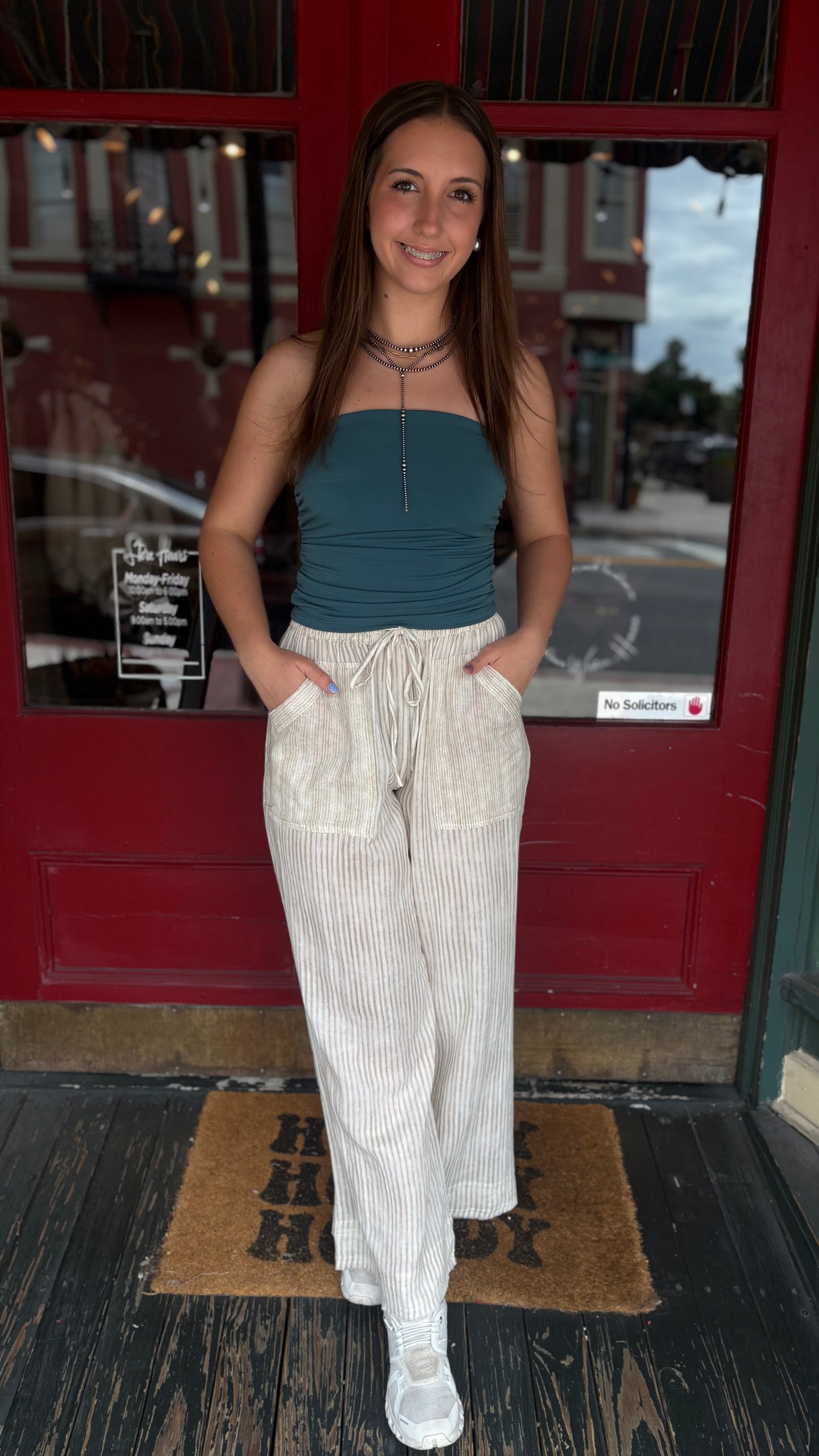 Cedar Creek Stripe – Straight Leg Pants