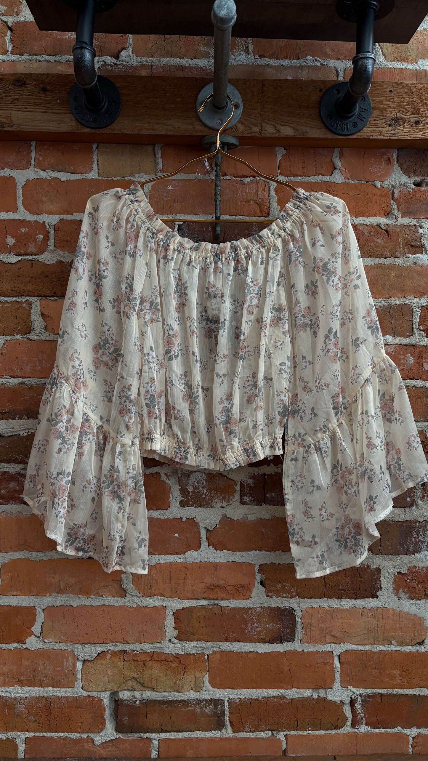 Petal Breeze – Yellow Floral Top