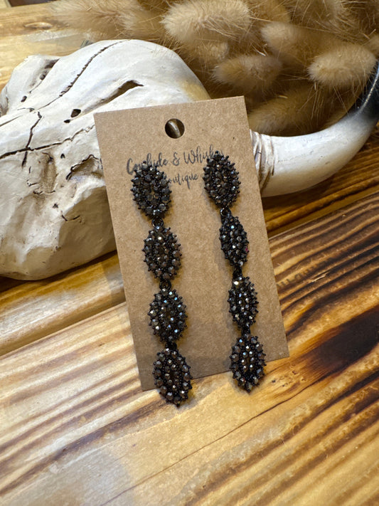 Gunmetal Spike - Earrings