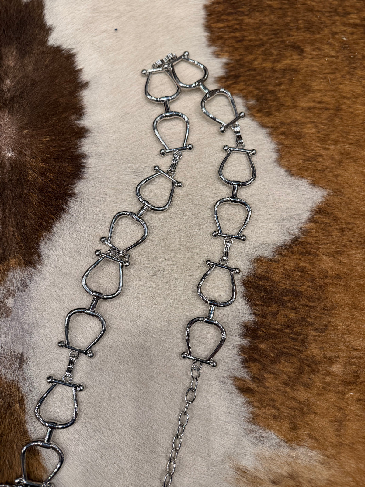 Silver Snaffle Bit Belt