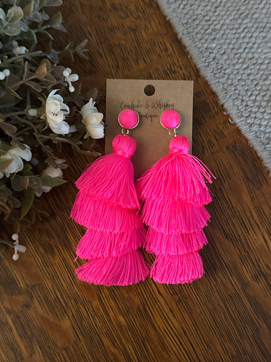 Neon Dreams - Pink Earrings