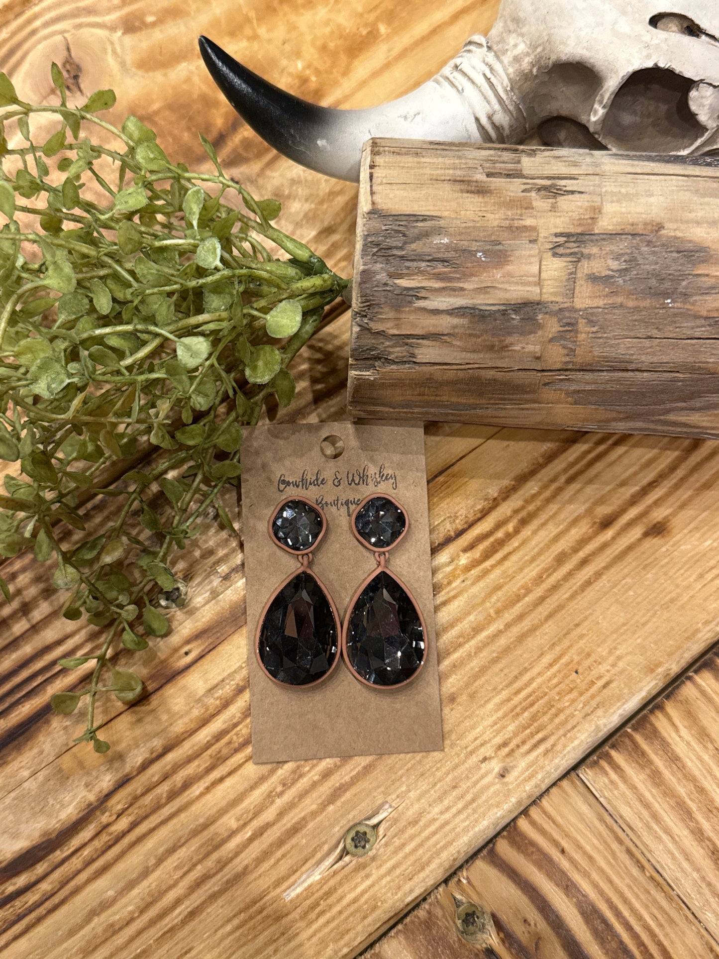 Natural Smoke - Earrings