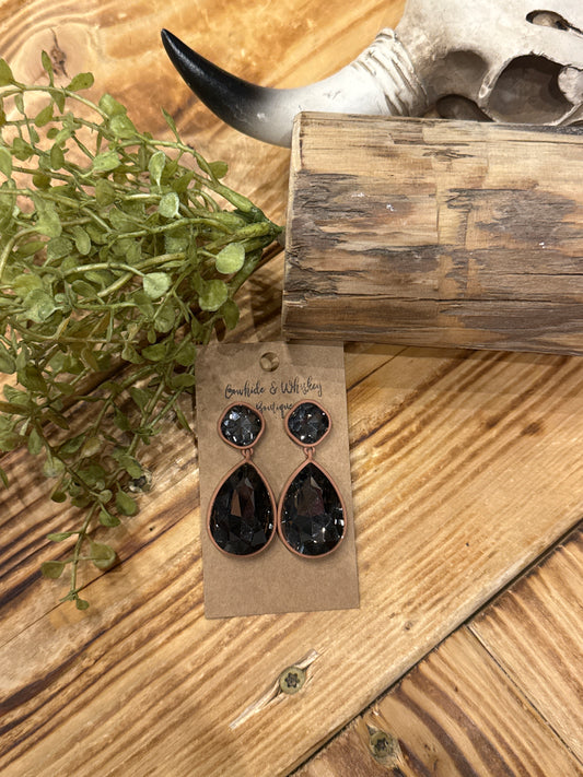 Natural Smoke - Earrings