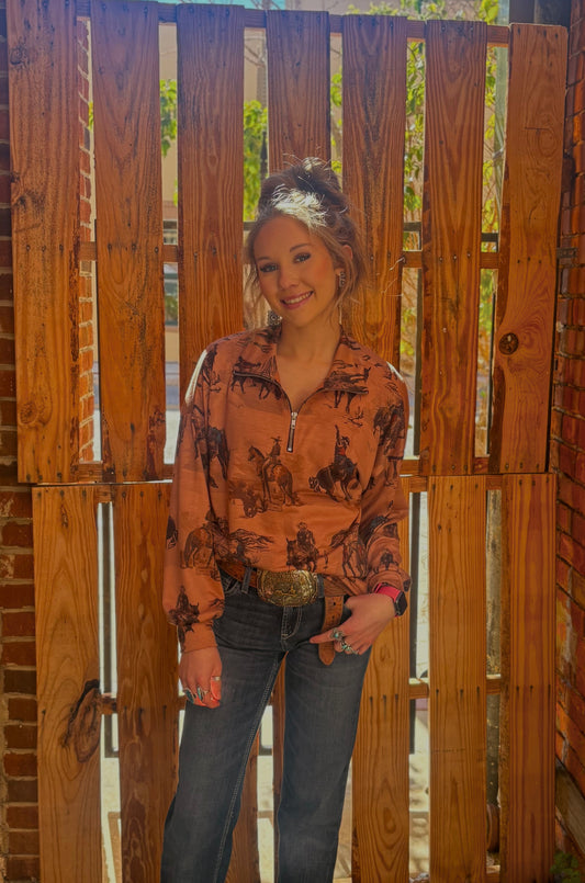 Rusted Range - Quarter Zip Pullover