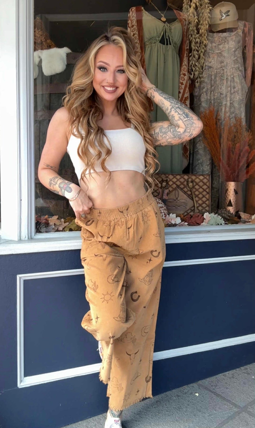 Whiskey Nights - Camel Corduroy Pants