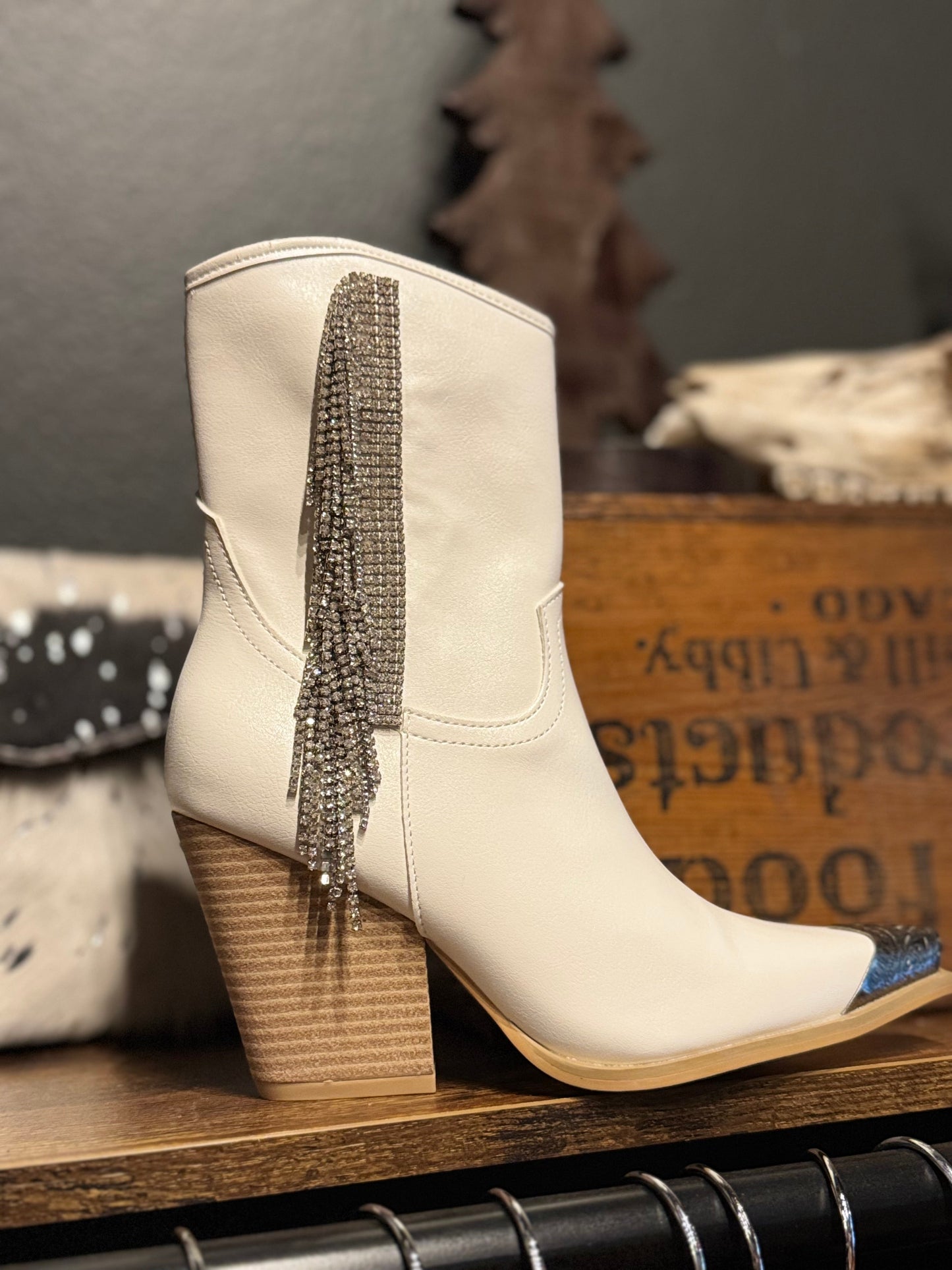 Sterling Snip - White Booties