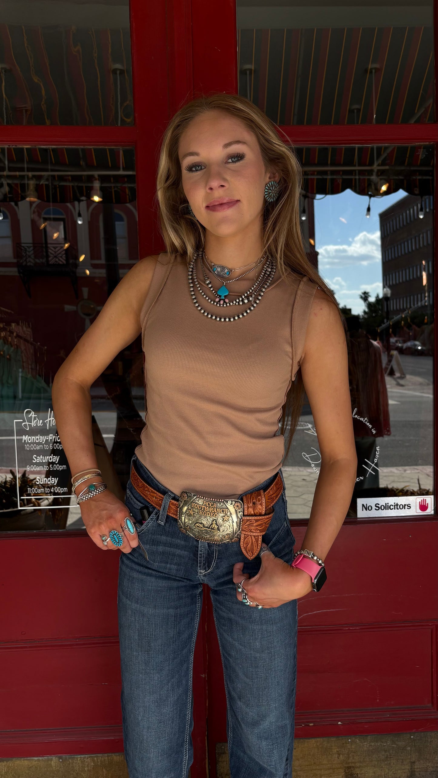 Raw Edge – Tan Tank