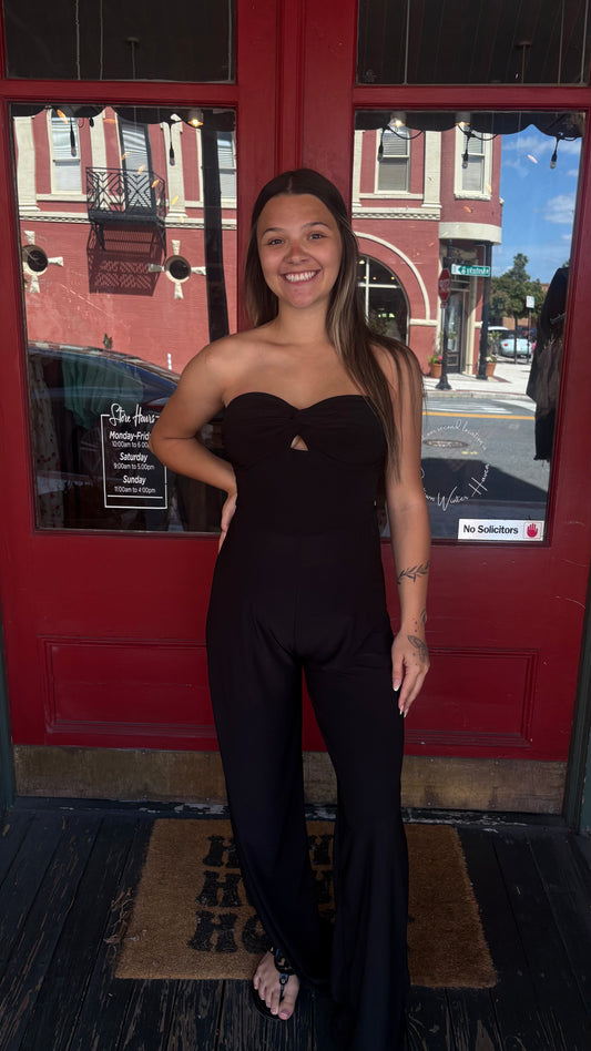 Night Luxe Knot – Wide Leg Jumpsuit
