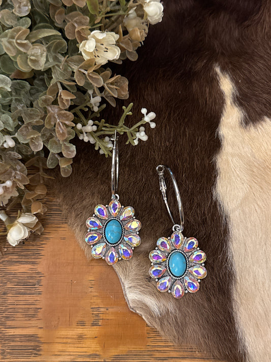 AB Concho Hoop - Earrings