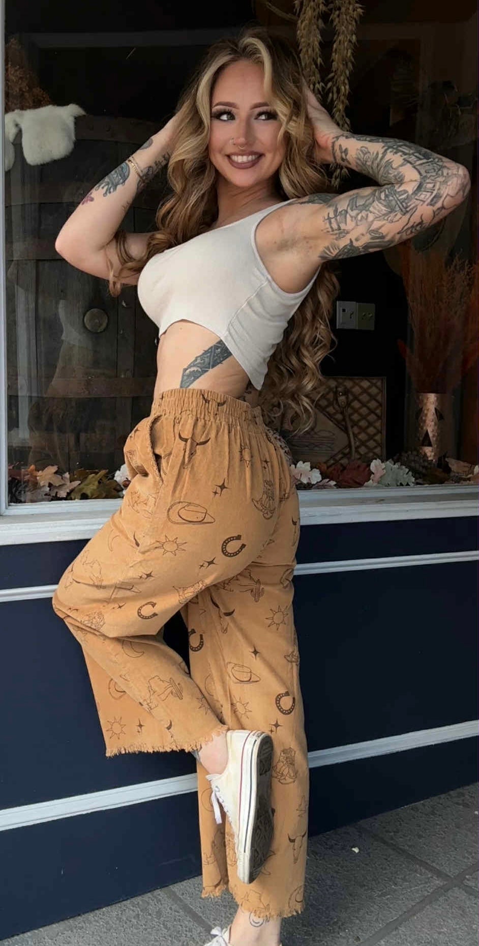 Whiskey Nights - Camel Corduroy Pants