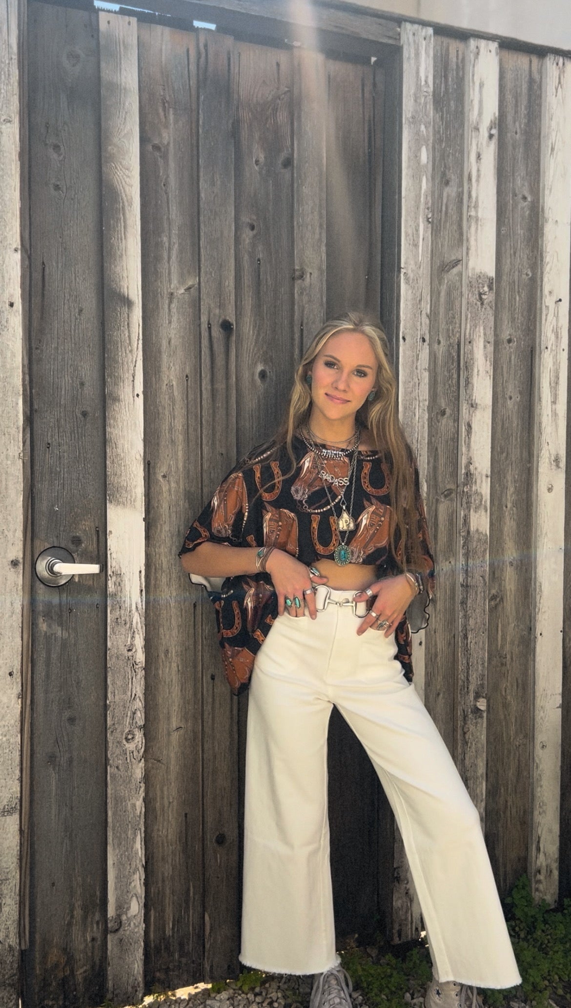 Salt & Soul - White Crop Pants