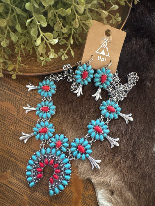 Fire & Ice - Squash Necklace Set