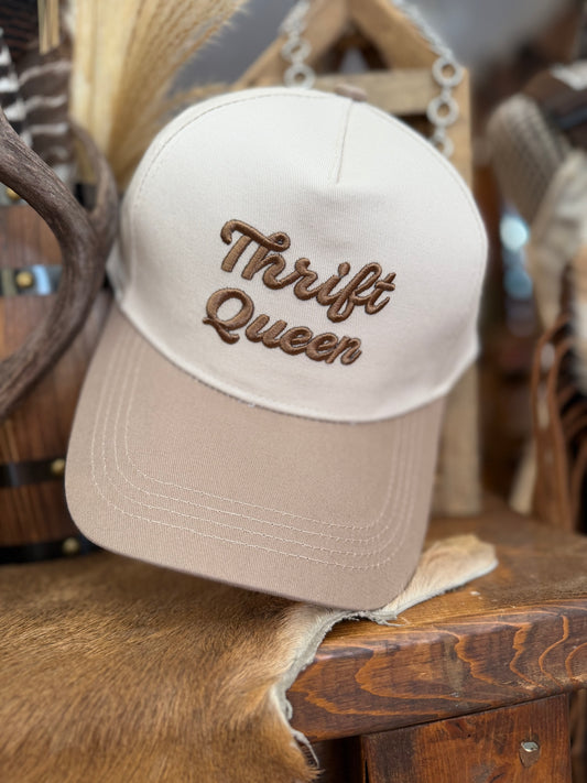 Thrift Queen – Ash Mocha Snapback Hat