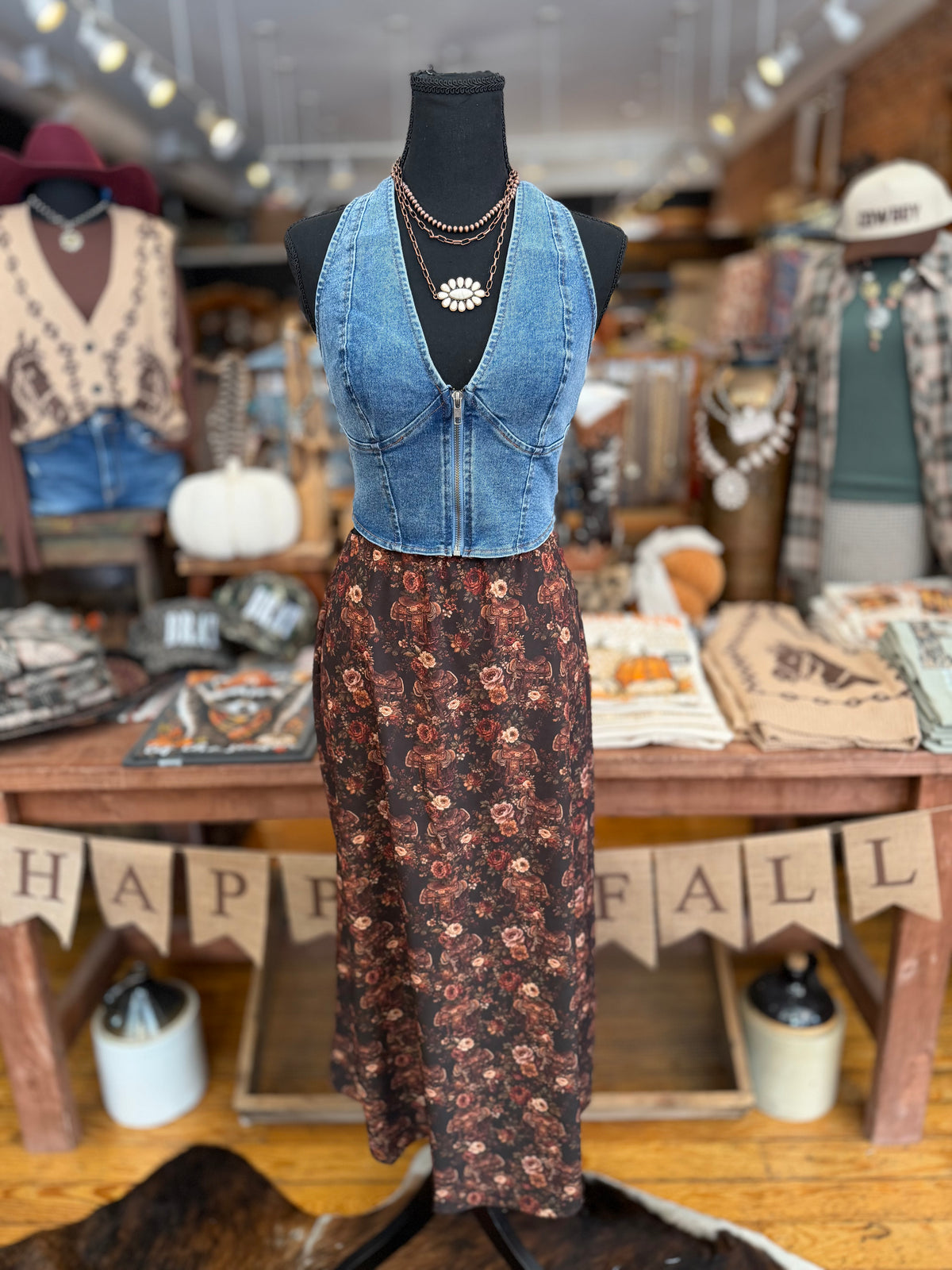Risky Business – Denim Halter Top