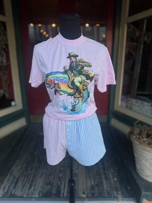 Buckin’ Trout - Pink Graphic Tee