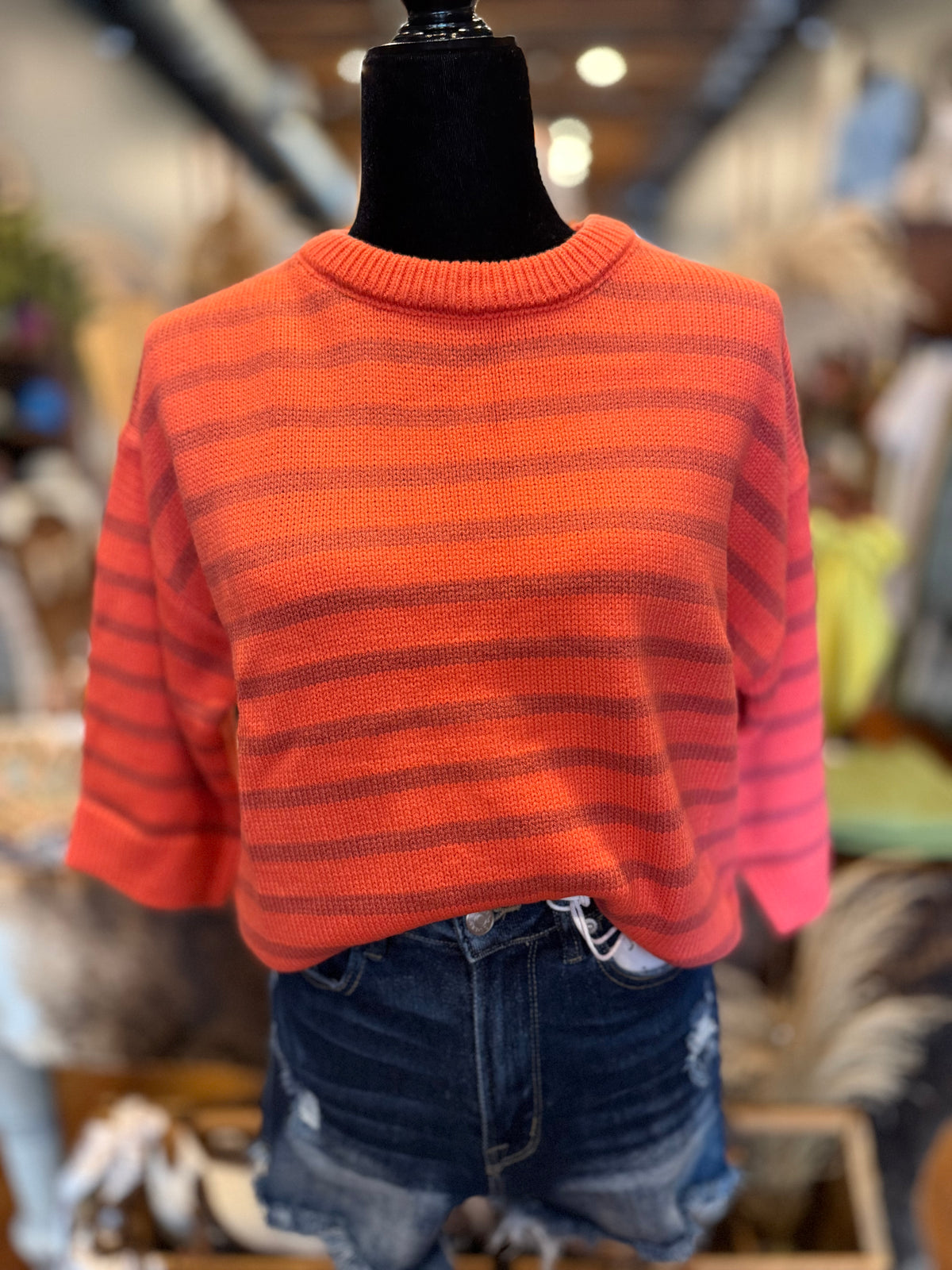 Mauve Country – Boxy Cropped Sweater