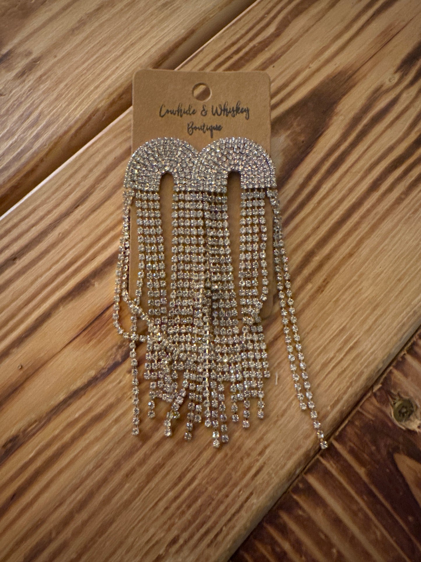 Crystal Waterfall - Earrings