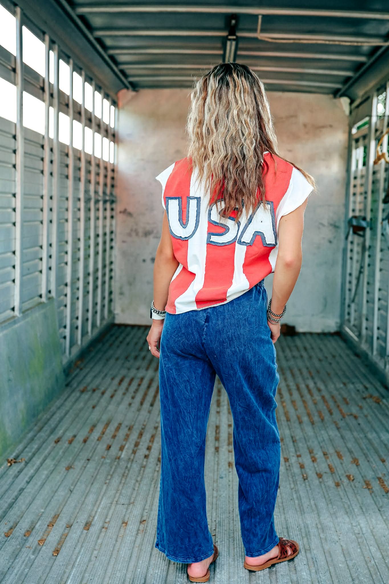 USA Babe – Striped Tee
