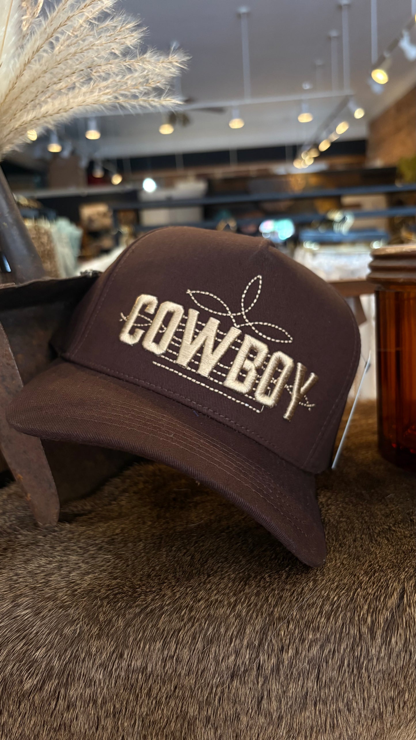 Cowboy-Brown Trucker Hat