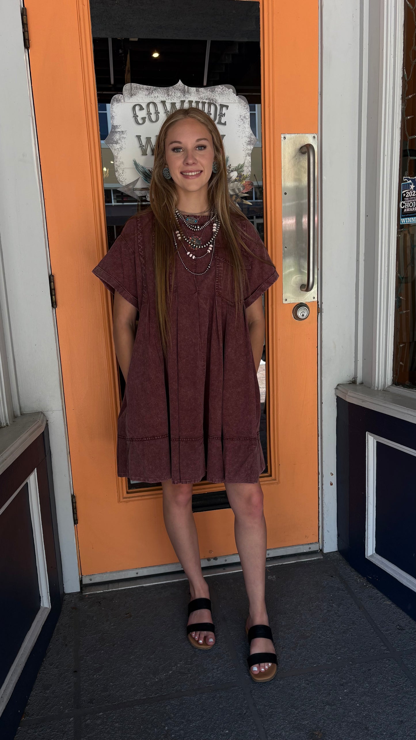 Bohemian Winefield – Wine T-Shirt Dress