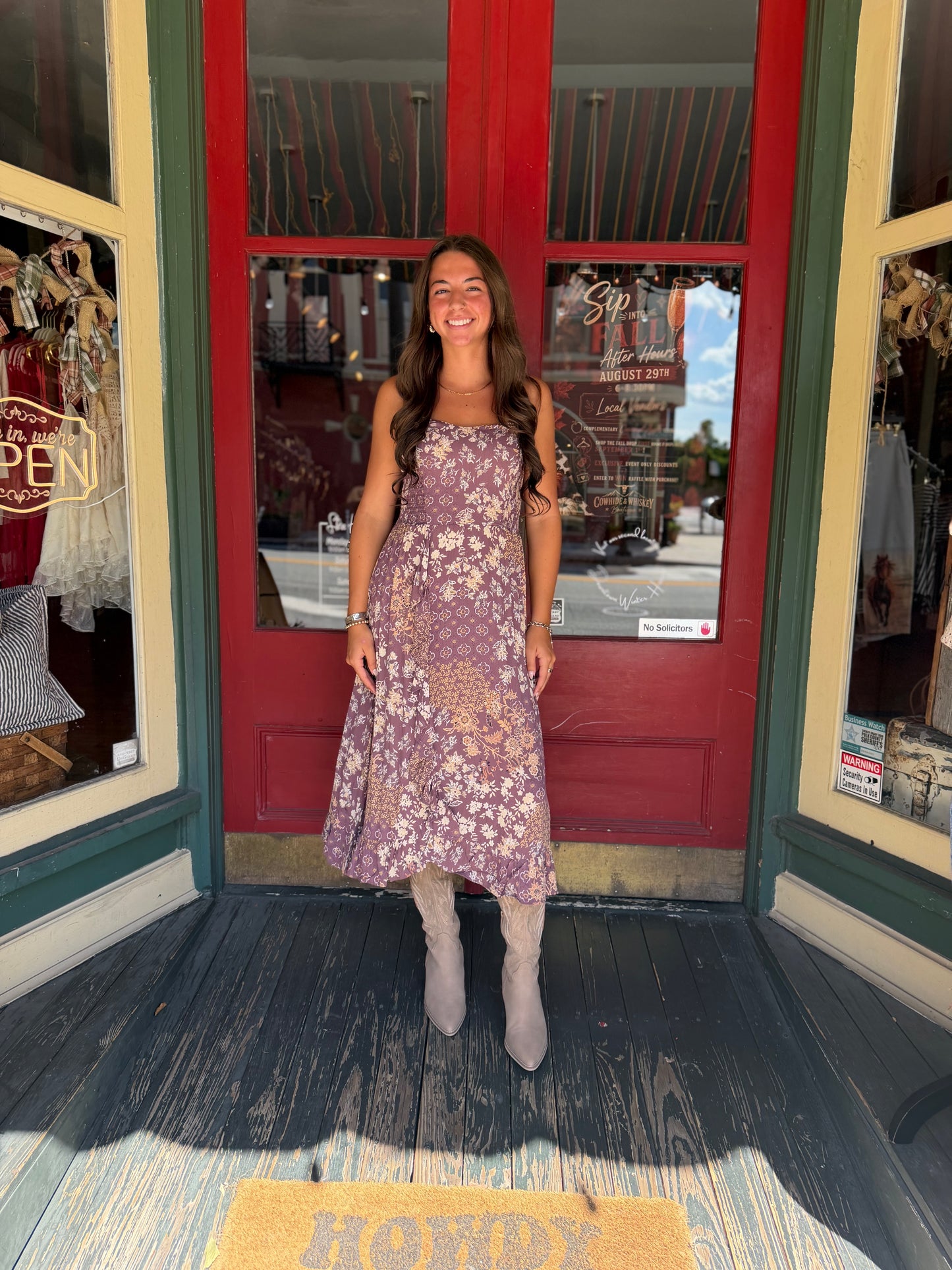 Twilight Afterglow – Ube Midi Dress
