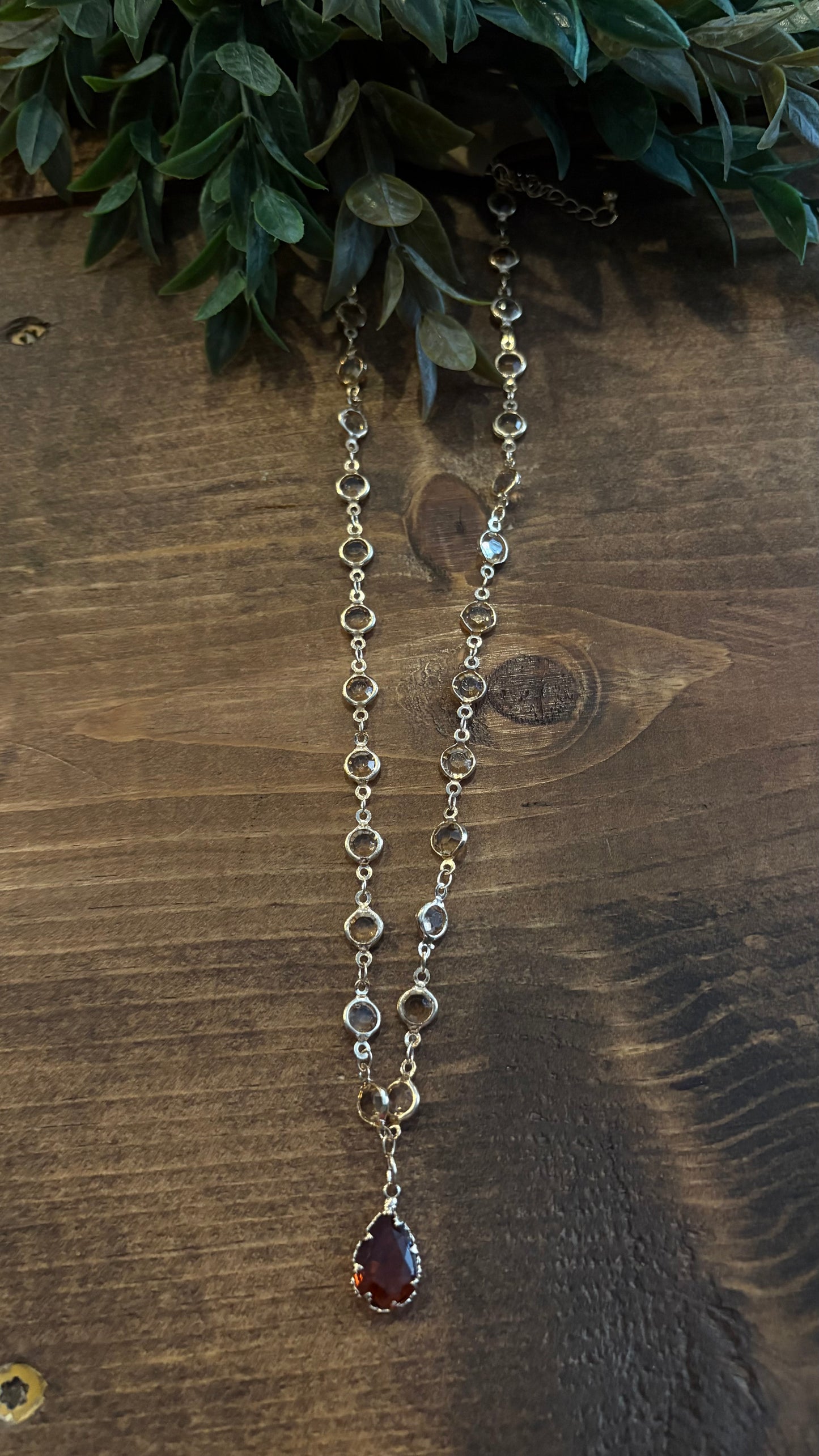 Looking Glass-Amber Necklace