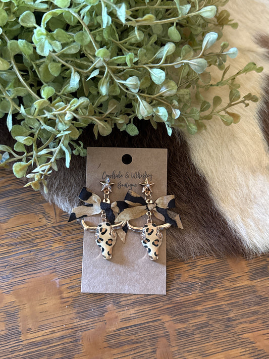 Cheetah Bull - Earrings