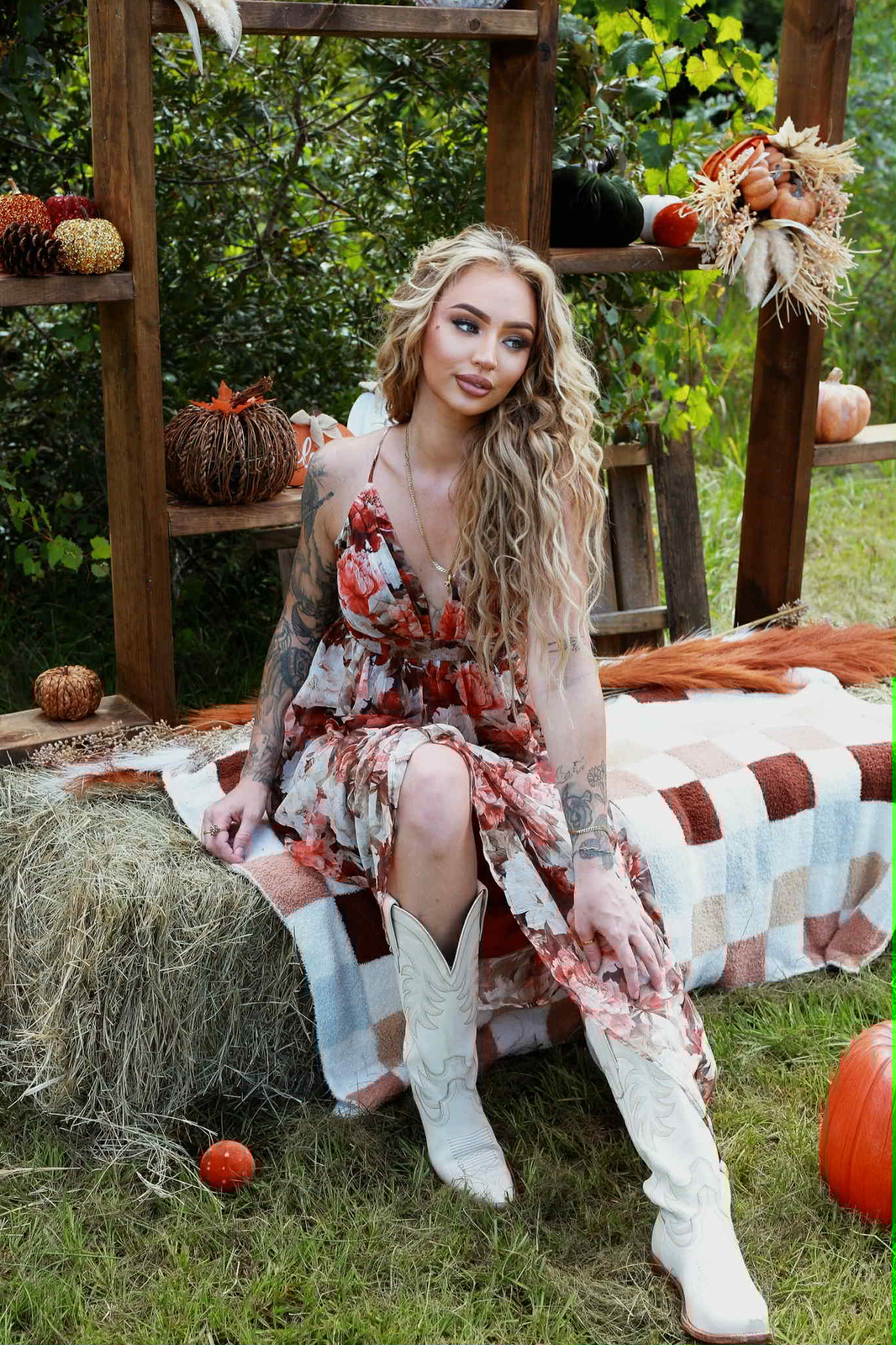 Falling Floral - Maxi Dress