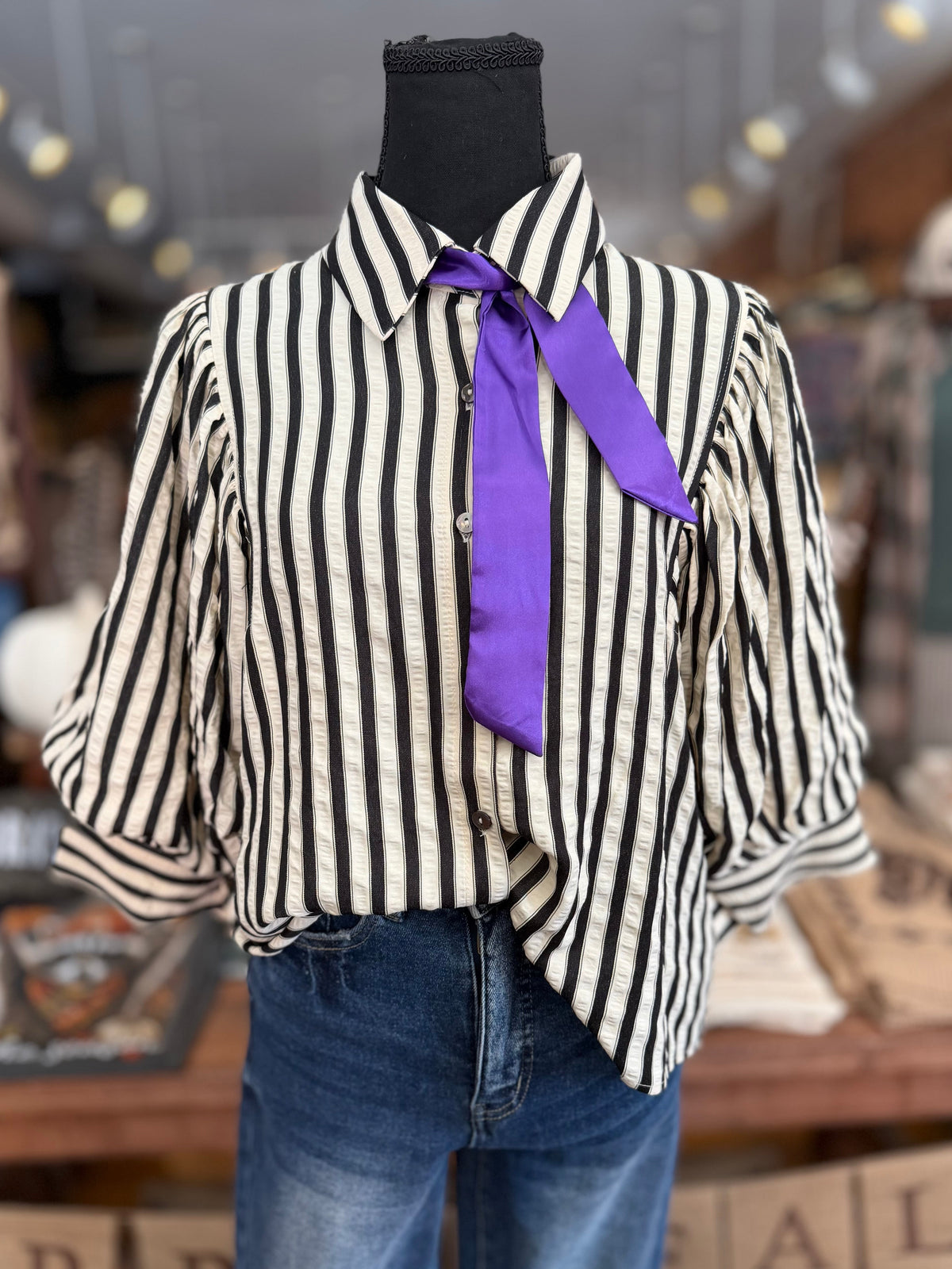 Wicked Ways – Black & White Button-Down