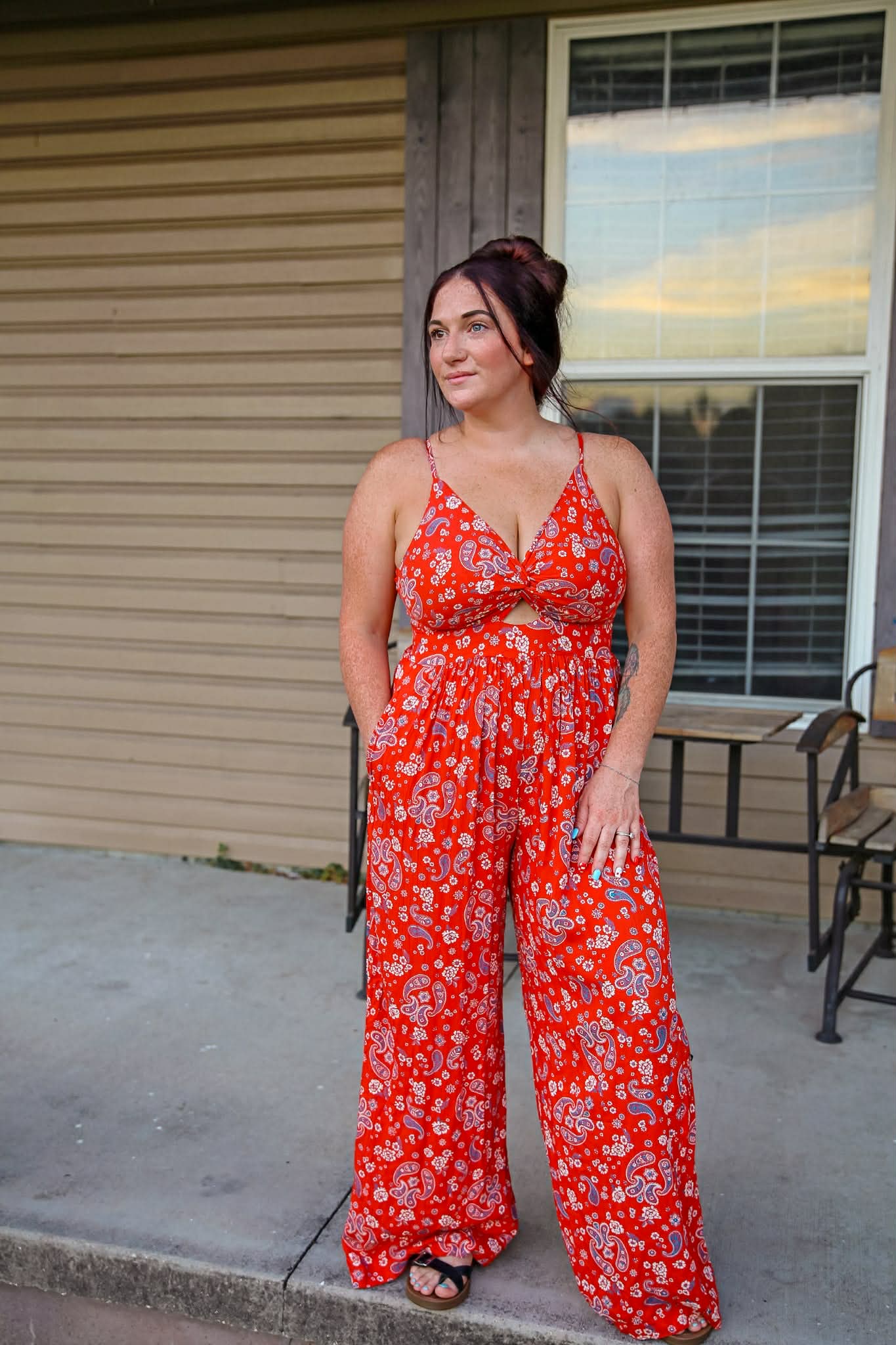 Miss Red White & Blue – Paisley Jumpsuit