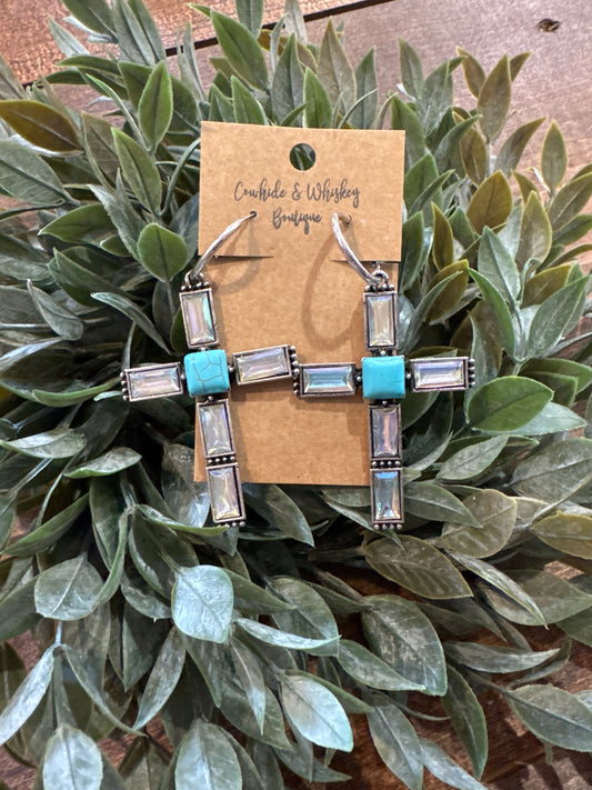 Southern Charm Cross - Earrings