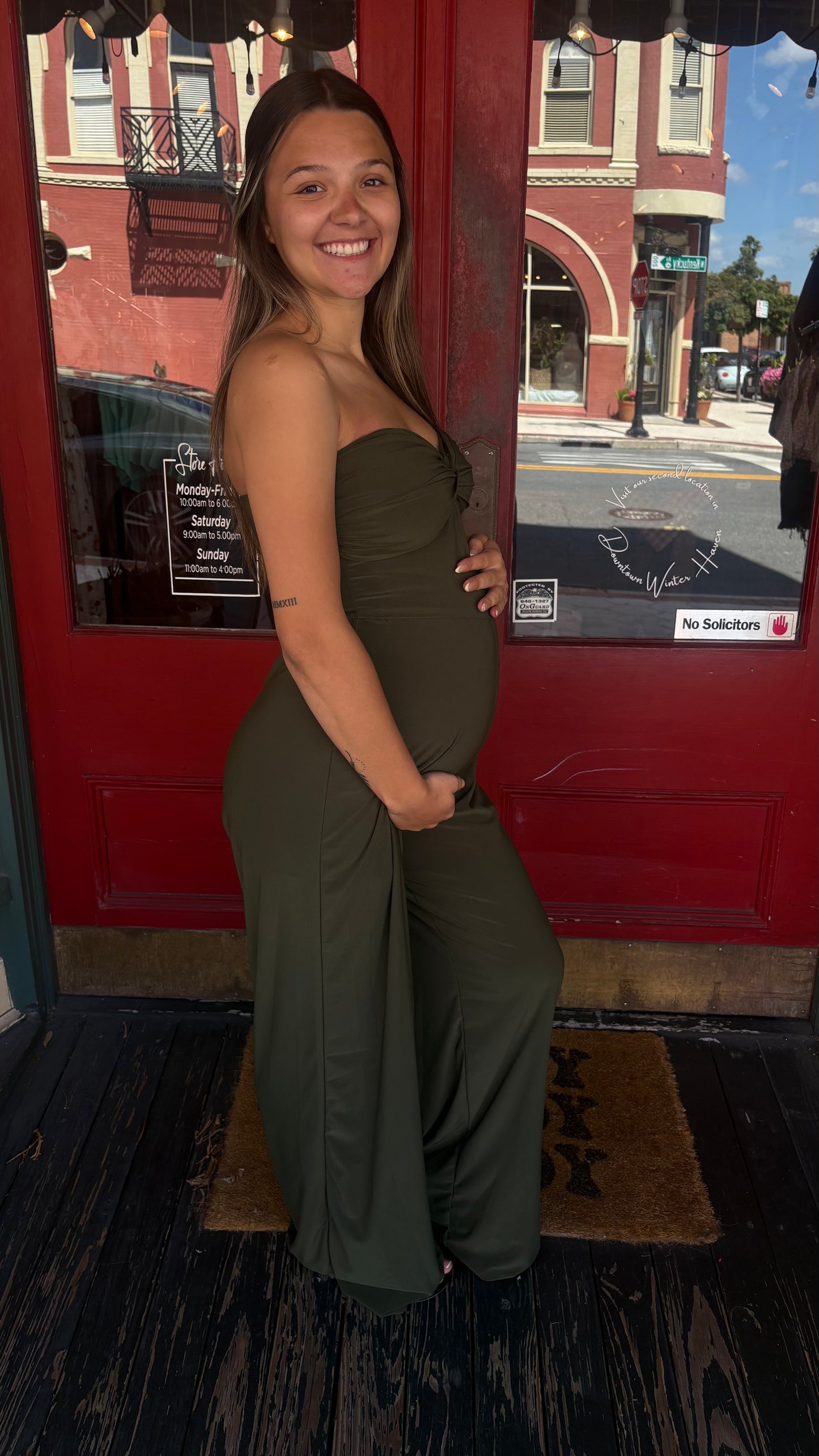 Olive Luxe Jumpsuit – Wide Leg Jumpsuit