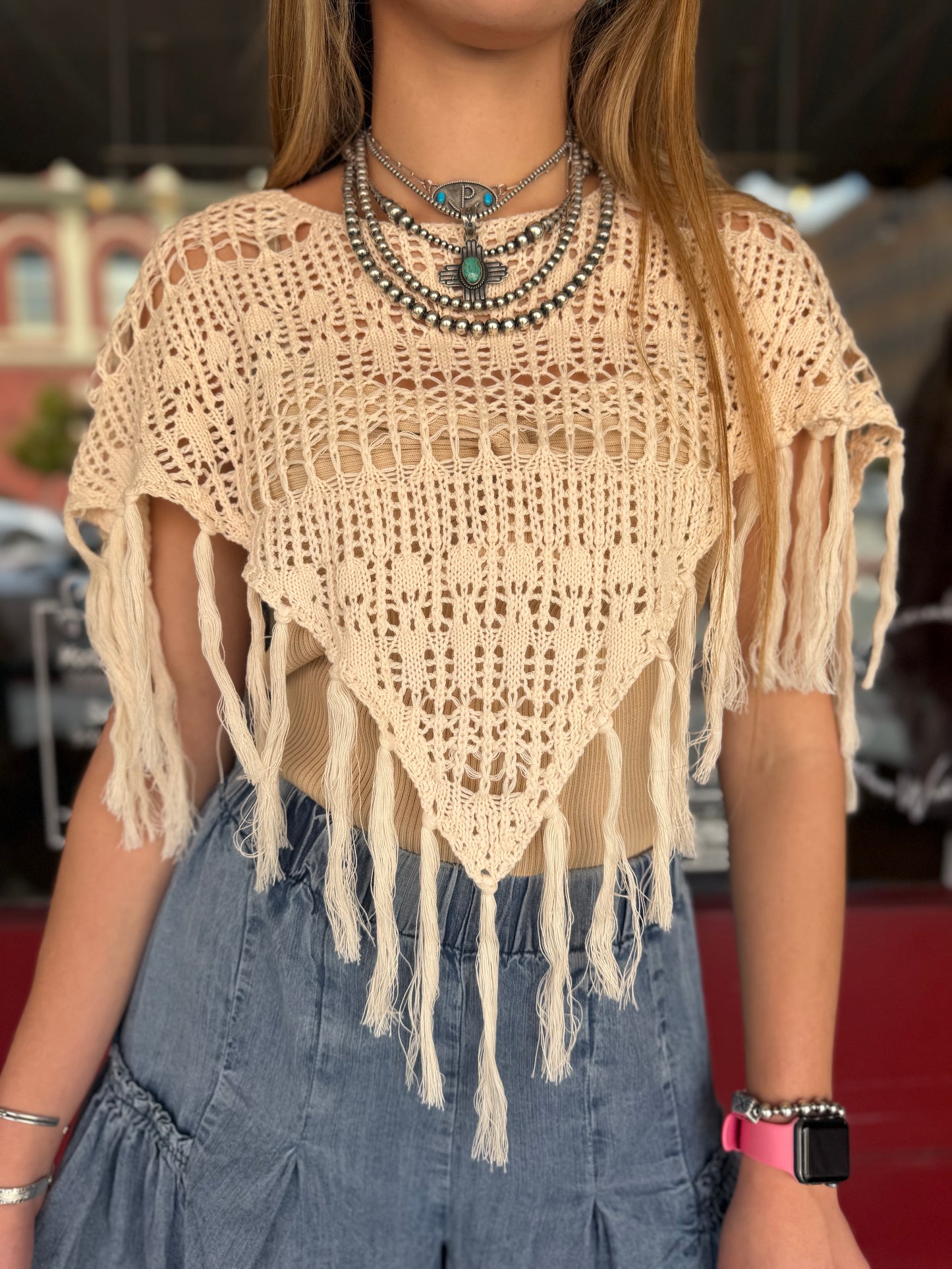 Whispering Sands – Crochet Poncho