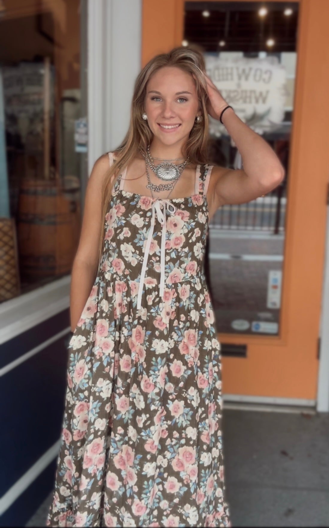 Whiskey And WildFlower's - Floral Dress
